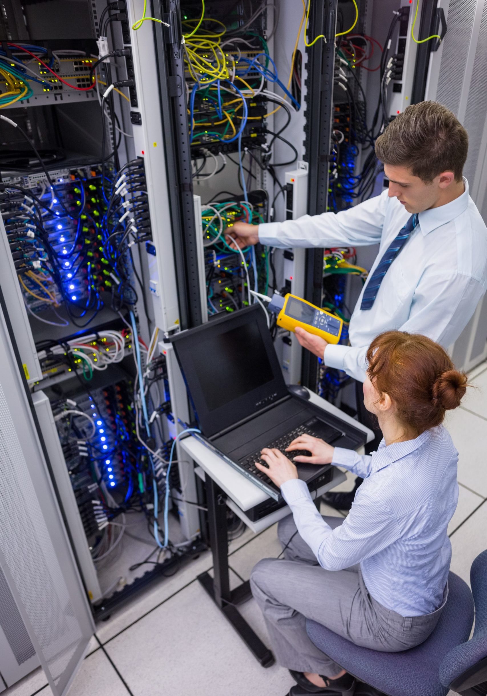 Professional developer working on complex software architecture